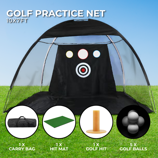 5-in-1 Golf Practice Net Driving Netting Hitting Training Chipping