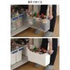 [6-PACK] INOMATA Japan Under-sink Storage Box Transparent With Casters 46*16*27cm