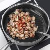 304 Stainless Steel Frying Pan Non-Stick Cooking Frypan Cookware Honeycomb Double Sided without lid – 28 cm