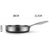 Stainless Steel Frying Pan Non-Stick Cooking Frypan Cookware Honeycomb Double Sided – 30 cm