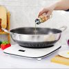 316 Stainless Steel Double Ear Non-Stick Stir Fry Cooking Kitchen Wok Pan without Lid Honeycomb Double Sided – 38 cm