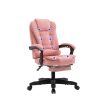 8 Point Massage Chair Executive Office Computer Seat Footrest Recliner Pu Leather – Beige