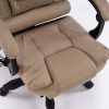 8 Point Massage Chair Executive Office Computer Seat Footrest Recliner Pu Leather – Beige