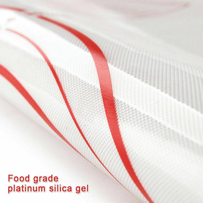 X Large Silicone Pastry Mat Thick Non Stick Baking Mat with Measurement 40*60 cm Fondant Mat Counter Mat Dough Rolling Mat Oven Liner Pie Crust Mat – Red