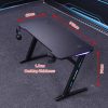 RGB Gaming Desk Desktop PC Computer Desks Desktop Racing Table Office Laptop Home AU – 120x60x74 cm