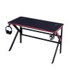 Gaming Desk Desktop PC Computer Desks Desktop Racing Table Office Laptop Home K-Shaped Legs Black – 120x60x74 cm