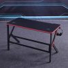 Gaming Desk Desktop PC Computer Desks Desktop Racing Table Office Laptop Home K-Shaped Legs Black – 120x60x74 cm