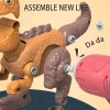 Disassemble Blocks Jurassic Dinosaurs Building Blocks Toys Battery Drill Tyrannosaurus Rex Wyvern Velociraptor Stegosaurus – 3