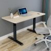 Standing Desk Height Adjustable Sit Grey Stand Motorised Dual Motors Frame – 120 cm, Black