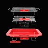 Portable Electric BBQ Grill Teppanyaki Smokeless Barbeque Pan Hot Plate Table – Black