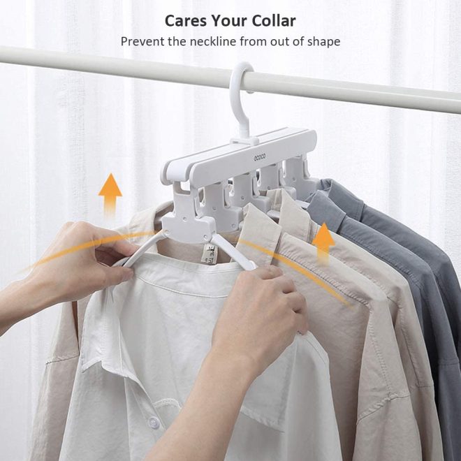 Magic Hanger Space Saving Multifunctional Clothes Coat Hanger Dryer Laundry Drying Rack Airer Clothes Horse – Grey