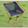 Ultralight Aluminum Alloy Folding Camping Camp Chair Outdoor Hiking – Red