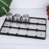 Magnetic Spice Jars Containers Spice Tins Wall Mounted Stainless Steel Base New – 12