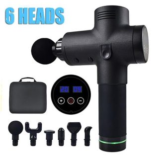 POWERFUL 6 Heads LCD Massage Gun Percussion Vibration Muscle Therapy Deep Tissue