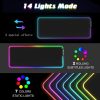 LED Gaming Mouse Pad Large 4 USB Ports RGB Extended Mousepad Keyboard Desk Anti-slip Mat