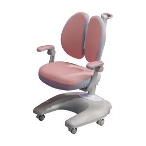 Solid Rubber Wood Height Adjustable Children Kids Ergonomic Study Chair Only AU – Pink