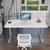 Standing Desk Height Adjustable Sit Grey Stand Motorised Single Motor Frame – 120 cm, Black