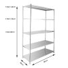 80cm Height Stainless Steel Kitchen Microwave Oven Storage Rack Multilayer Organizer for Cookware – 3 Tier