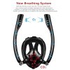 Snorkel Mask Full Face Diving Mask Snorkel Swim Goggles 180° View Anti Fog – Large