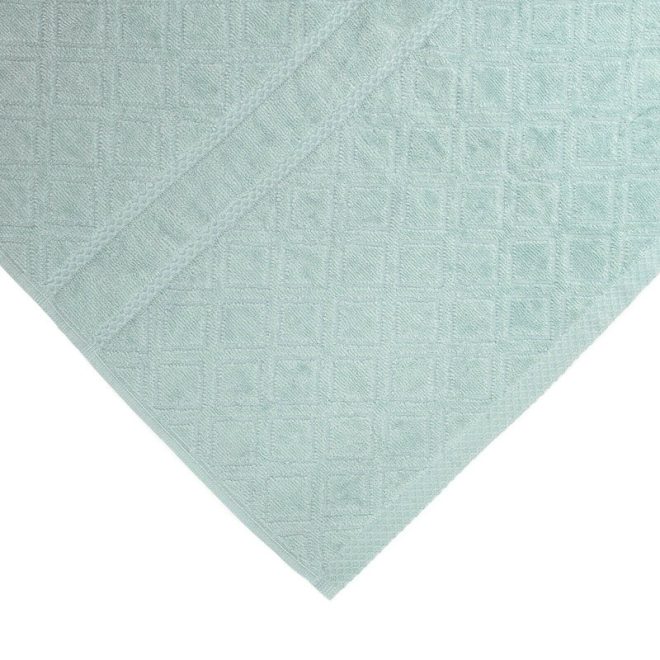 Premium Velour Diamond Design Jacquard Bath Towel – Aqua