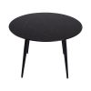 Marble Mania Round Table – Black