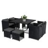 Horrocks 8 Seater Outdoor Dining Set – Black