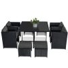 Horrocks 8 Seater Outdoor Dining Set – Black