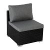 Ottoman-Style Outdoor Lounge Set – Black