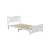 Arden Solid Pine Timber Bed Frame – White – KING SINGLE