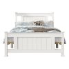 Arden Solid Pine Timber Bed Frame – White – KING SINGLE