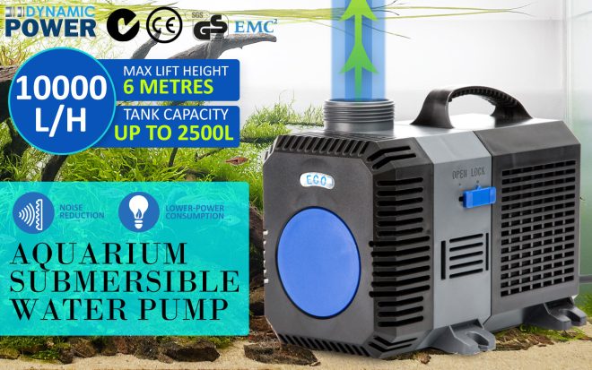 Dynamic Power Combo Aquarium Garden Filter 10000L/H + Submersible Water Pump – 10000L/H