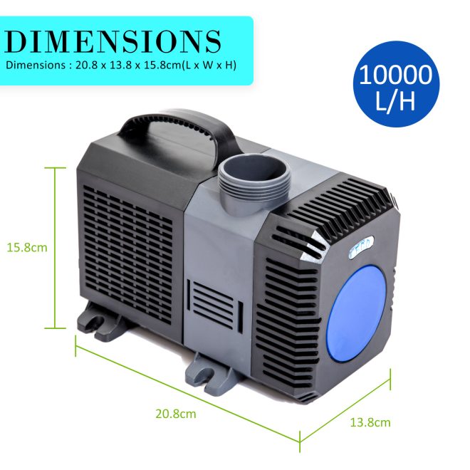 Dynamic Power Combo Aquarium Garden Filter 10000L/H + Submersible Water Pump – 10000L/H