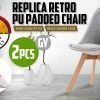 La Bella Retro Dining Cafe Chair Padded Seat