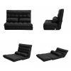 La Bella Double Seat Couch Bed Sofa Gemini Leather – Black