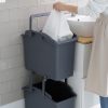 Nplastic 2 Set Stackable Multipurpose Laundry Basket – Dark Grey