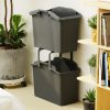 Nplastic 2 Set Stackable Multipurpose Laundry Basket – Dark Grey