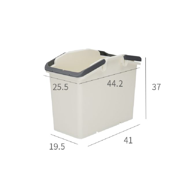 Nplastic 2 Set Stackable Multipurpose Laundry Basket – Dark Grey