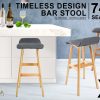 La Bella Wooden Bar Stool Sophia Fabric