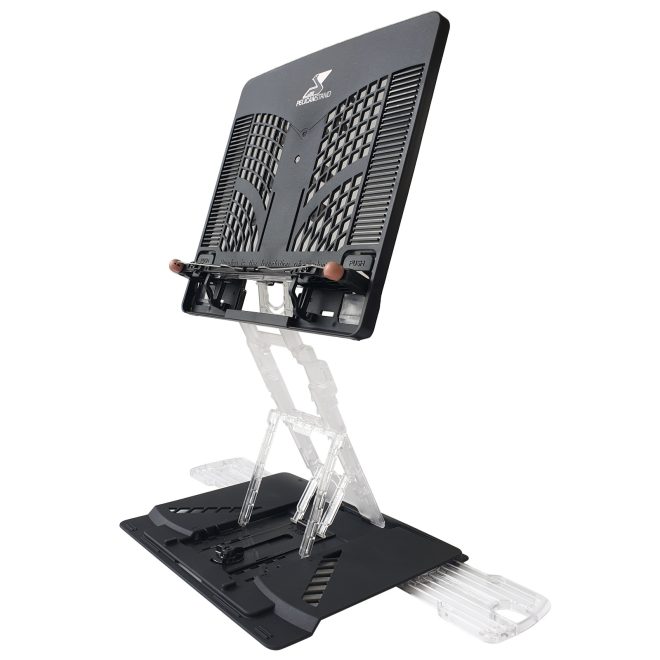 Pelican Stand Adjustable Laptop Holder Foldable Tablet Book PC Desk – Black