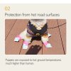 Daeng Daeng Shoes 28pc Dog Shoes Waterproof Disposable Boots Anti-Slip Socks – L, Pink