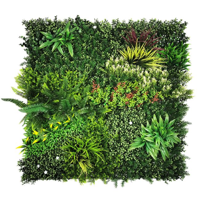 1 SQM Artificial Plant Wall Décor Grass Panels Vertical Garden Tile Fence 1X1M Green