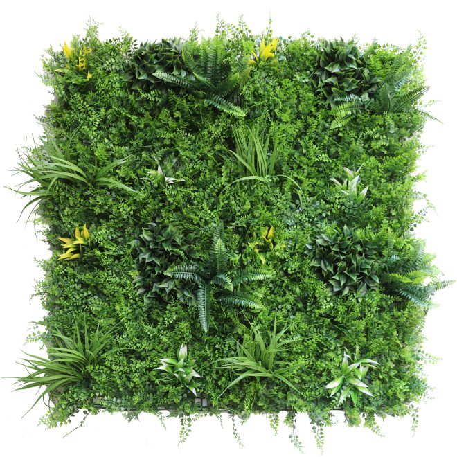 1 SQM Artificial Plant Wall Grass Panels Vertical Garden Foliage Tile Fence 1X1M Green