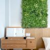 1 SQM Artificial Plant Wall Grass Panels Vertical Garden Foliage Tile Fence 1X1M Green