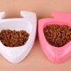 2 x Medium Pet Plastic Rabbit Dog Feeding Bowls Cat Rabbit Guinea Pig Feeder