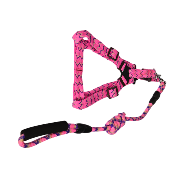 2 X Medium Pet Dog Cat Puppy Kitten Rabbit Dog Harness Collar leash lead 5 Color