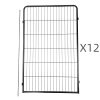 12 Panel 120 cm Heavy Duty Pet Dog Cat Rabbit Exercise Extension Playpen Puppy Rabbit Fence