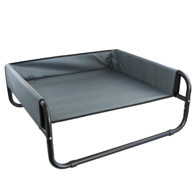 Walled Suspension Trampoline Hammock Bed 56 x 56 x 24 cm – Large, Grey