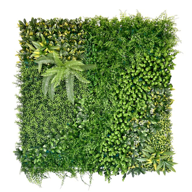 5 SQM Artificial Plant Wall Décor Grass Panels Vertical Garden Foliage Tile Fence 1X1M Green