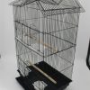 4 X Medium Size Bird Cage Parrot Budgie Aviary with Perch – Black