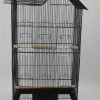 4 X Medium Size Bird Cage Parrot Budgie Aviary with Perch – Black